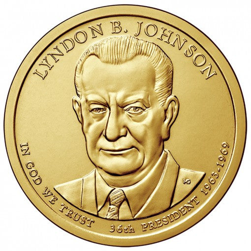 2015-D Johnson Presidential Dollar . . . . Choice Brilliant Uncirculated