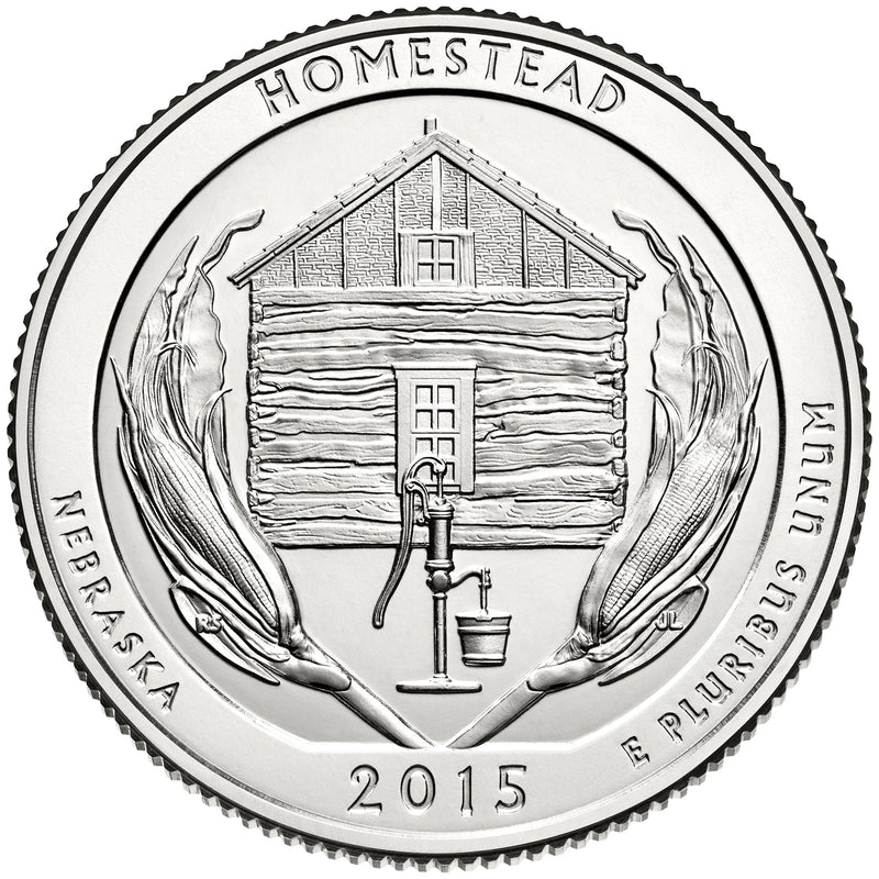 2015 Homestead National Monument, NE Quarter . . . . Choice BU