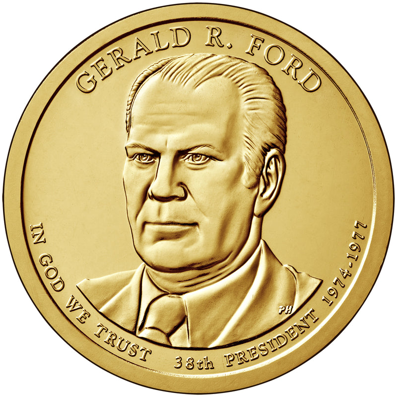 2016-D Ford Presidential Dollar . . . . Choice Brilliant Uncirculated