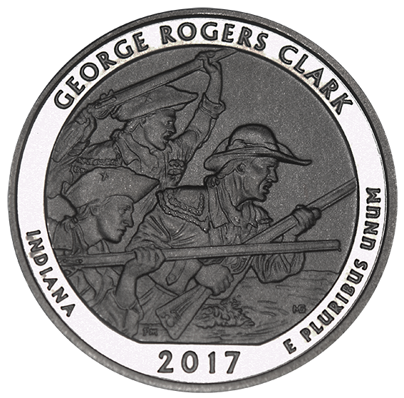 2017-S George Rogers Clark National Historic Park, IN Quarter . . . . Enhanced BU