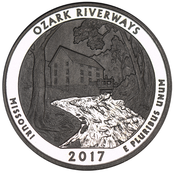 2017-S Ozark National Park, MO Quarter . . . . Enhanced BU