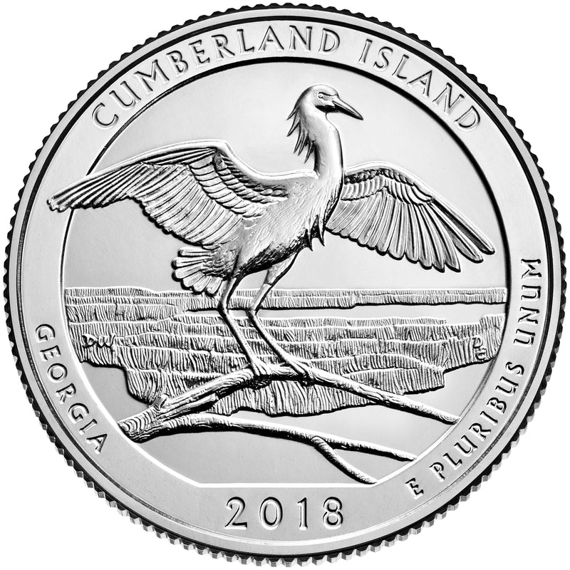 2018-D Cumberland Island National Seashore, GA Quarter . . . . Choice BU