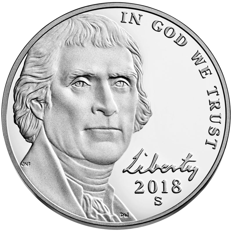 2018-S Jefferson Nickel . . . . Gem Brilliant Proof