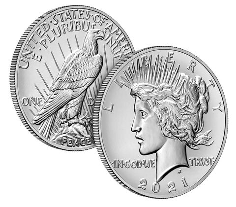 2021 Peace Silver Dollar . . . . Superb Brilliant Uncirculated
