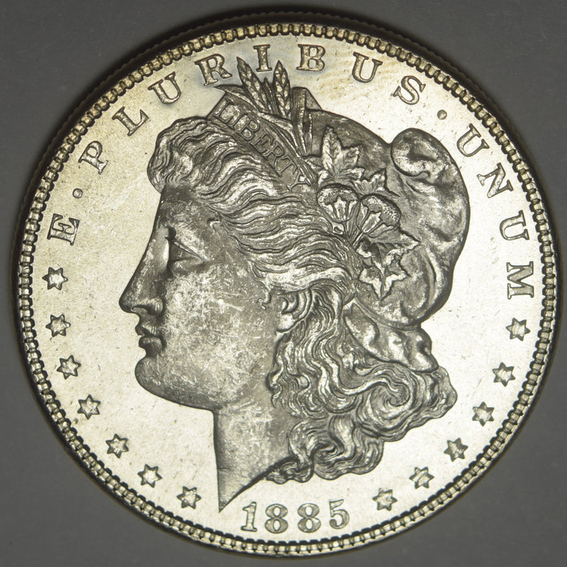 1885 Morgan Dollar . . . . Choice BU Prooflike