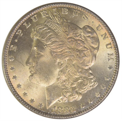 1882 Morgan Dollar . . . . Choice Uncirculated+ Toned