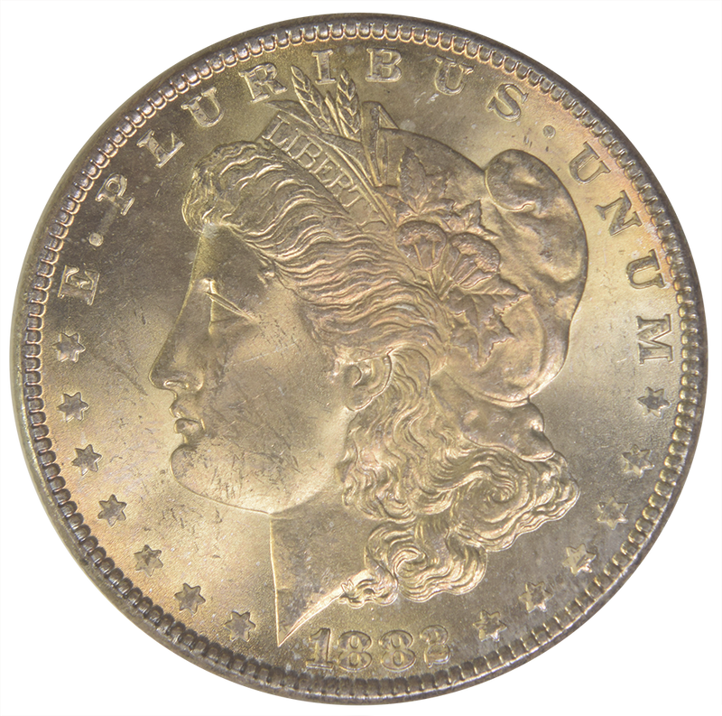 1882 Morgan Dollar . . . . Choice Uncirculated+ Toned