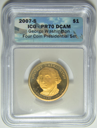 2007-S George Washington Presidential Dollar . . . . ICG PF-70 DCAM