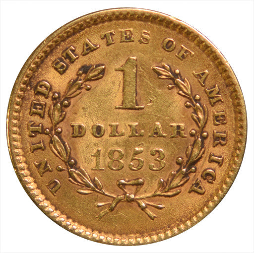 1853 $1.00 Gold . . . . Choice Brilliant Uncirculated