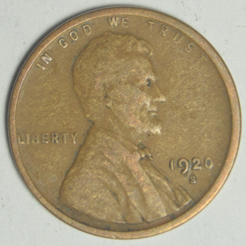 1920-S Lincoln Cent . . . . Good