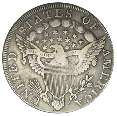 1798 Pointed 9 Heraldic Eagle Bust Dollar . . . . Very Fine