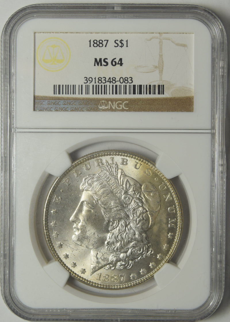1887 Morgan Dollar . . . . NGC MS-64
