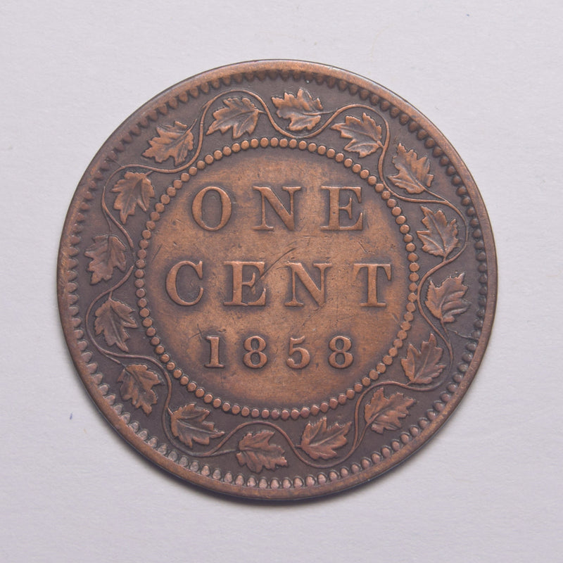 1858 Canadian Cent . . . . Extremely Fine