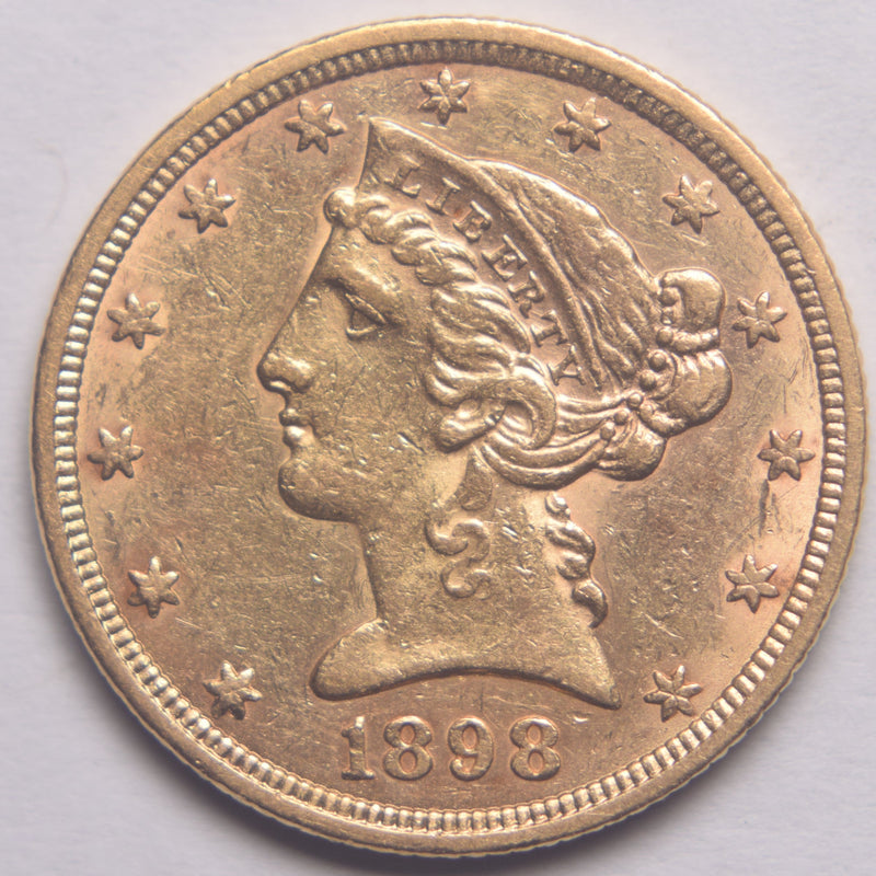 1898 $5.00 Liberty Gold . . . . Select Brilliant Uncirculated