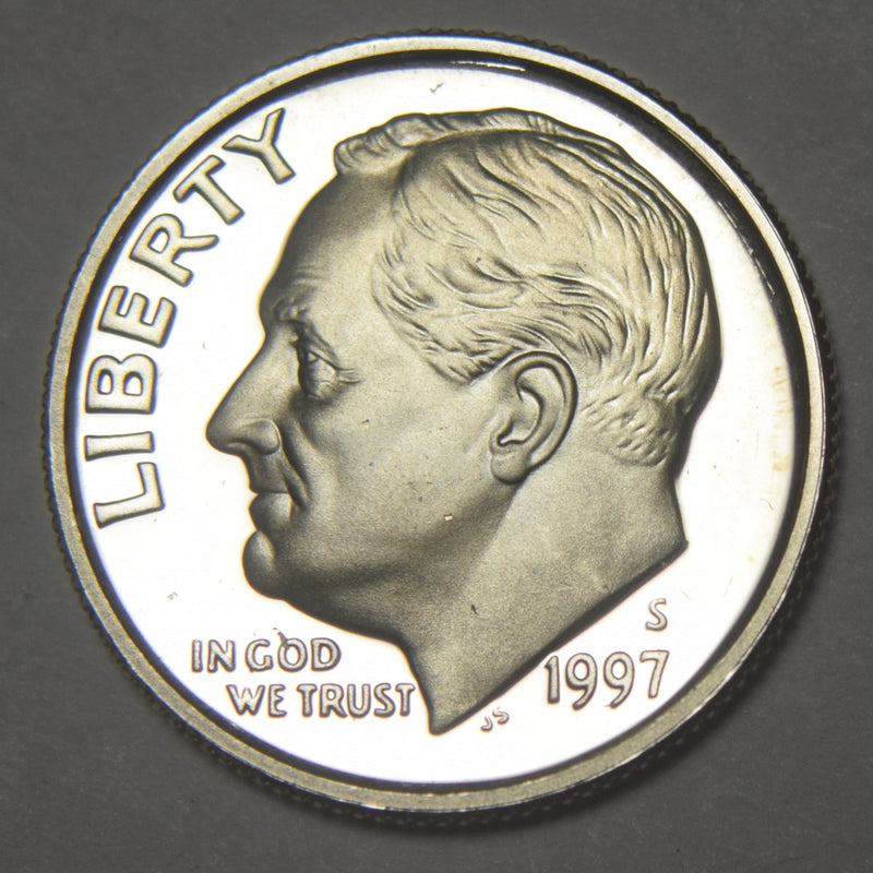 1997-S Roosevelt Dime . . . . Gem Brilliant Proof Silver