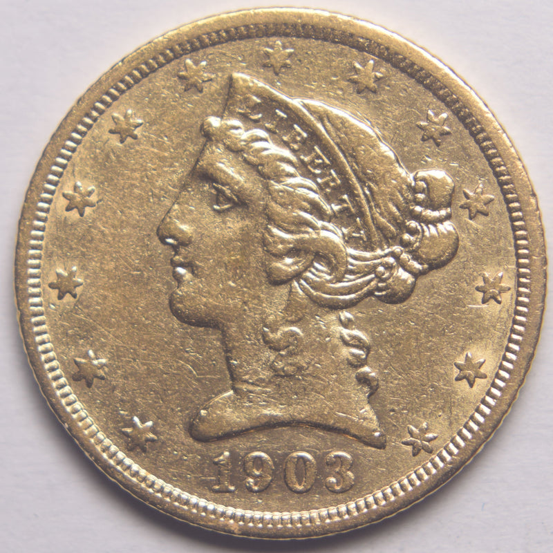 1903-S $5.00 Liberty Gold . . . . Select Brilliant Uncirculated