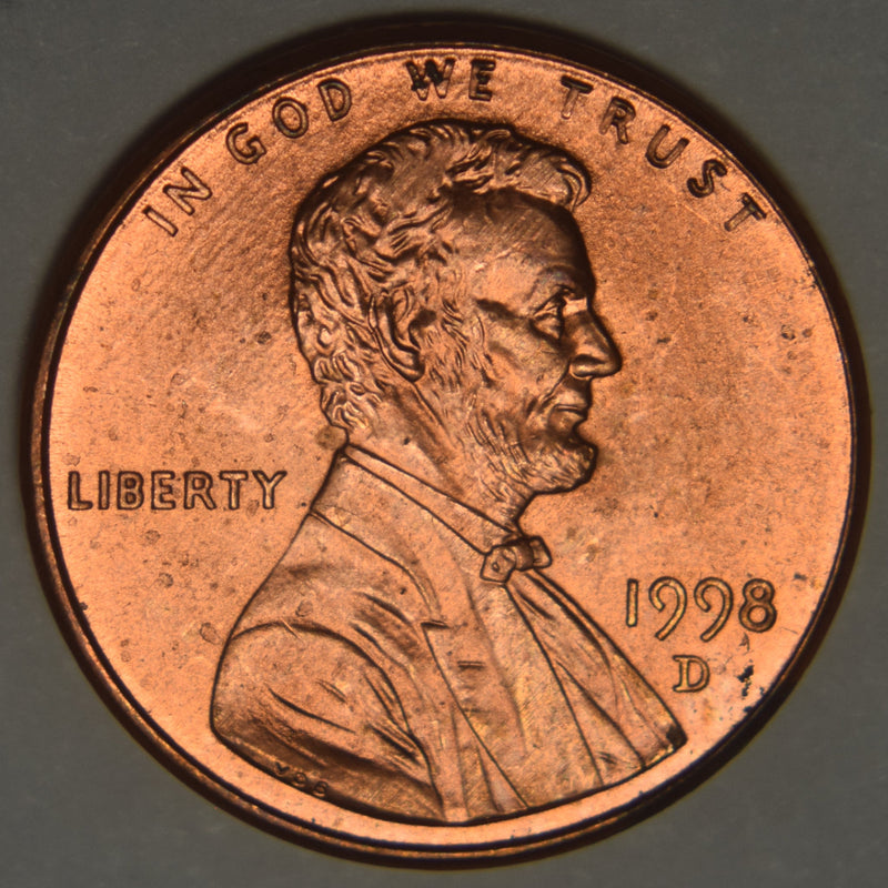 1998-D Lincoln Cent . . . . Brilliant Uncirculated