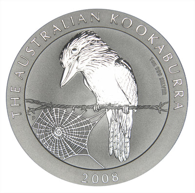 2008 Australia Kookaburra . . . . Gem BU 1 oz. Silver