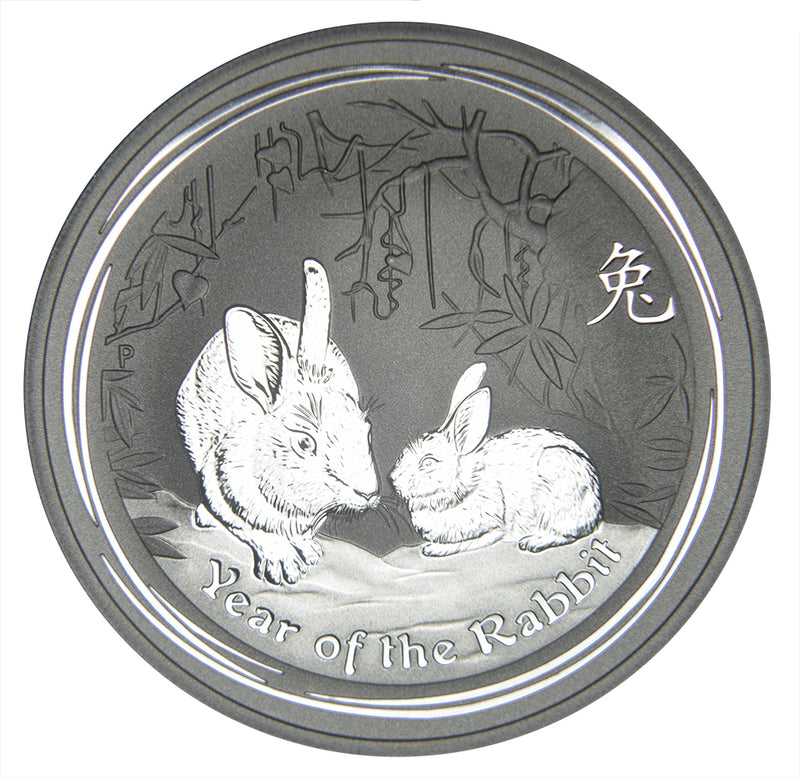 2011 Australia Lunar Rabbit Series II . . . . Gem BU 1 oz. Silver