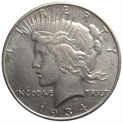 1934-S Peace Dollar . . . . Select Brilliant Uncirculated