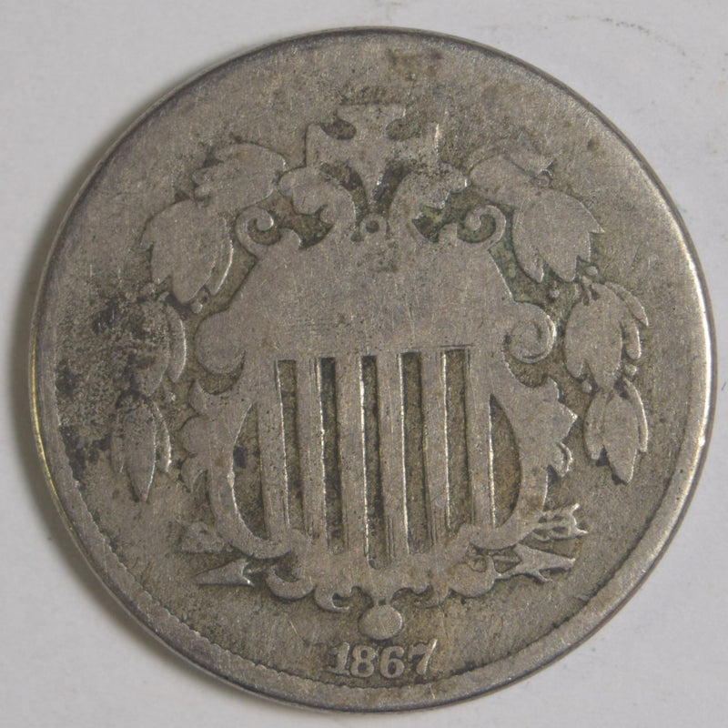1867 Shield Nickel . . . . Good