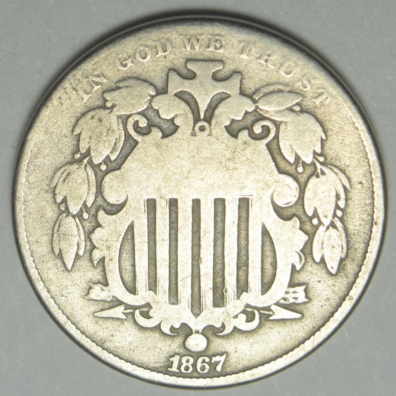 1867 Shield Nickel . . . . Good/VG