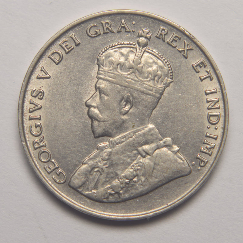 1922 Canadian 5 Cents . . . . Choice About Uncirculated