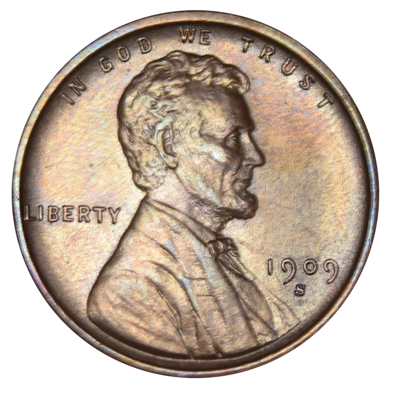 1909-S VDB Lincoln Cent . . . . Choice Uncirculated Brown
