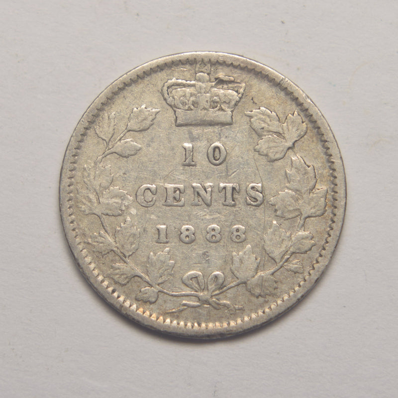 1888 Canadian 10 Cents . . . . Very Fine