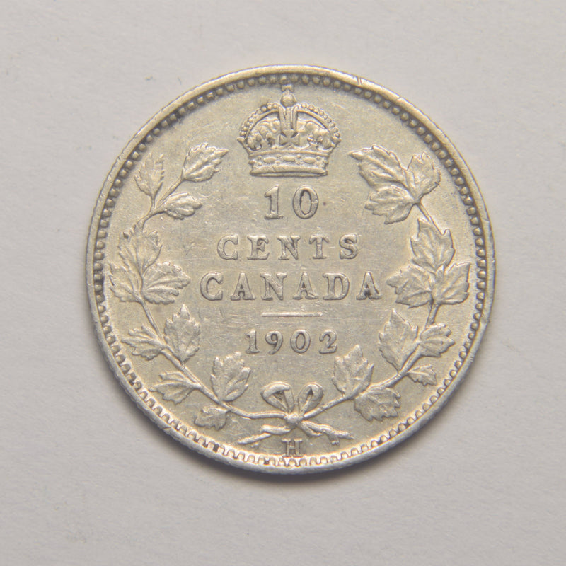 1902-H Canadian 10 Cents . . . . Extremely Fine