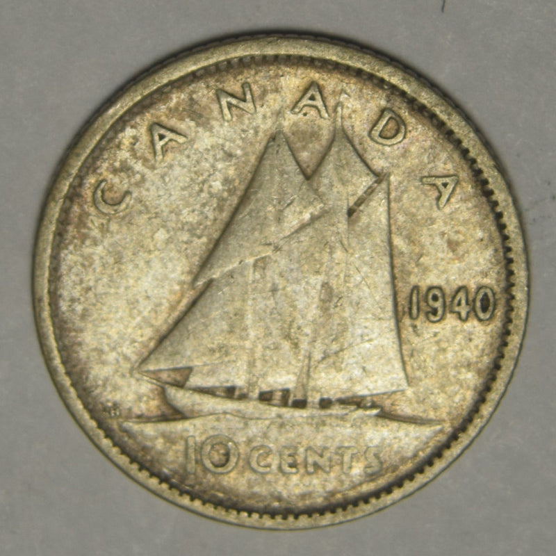 1940 Canadian 10 Cents . . . . Extremely Fine