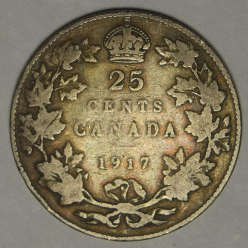 1917 Canadian Quarter . . . . Fine