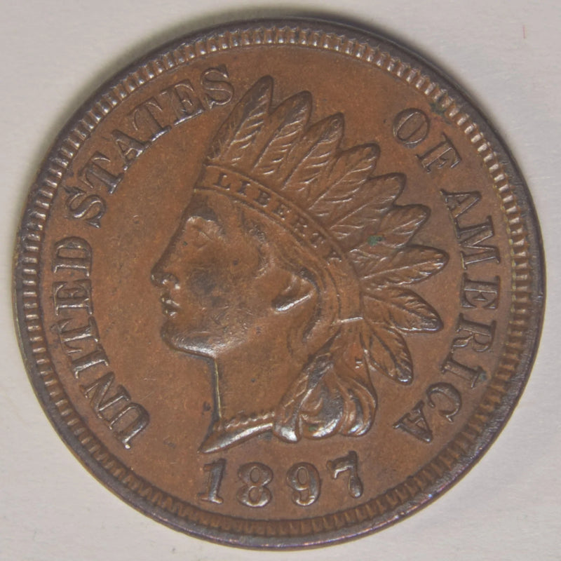 1897 Indian Cent . . . . Choice Uncirculated Brown