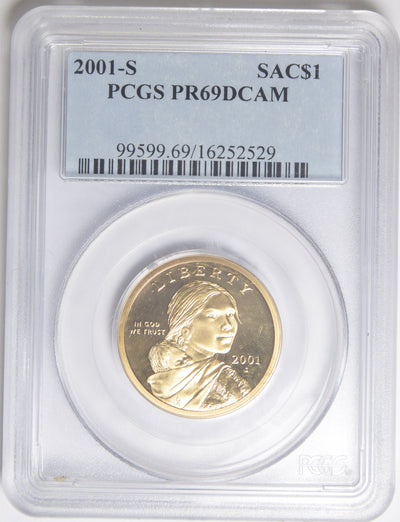 2001-S Sacagawea Dollar . . . . PCGS PR-69 Deep Cameo