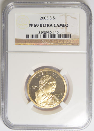 2003-S Sacagawea Dollar . . . . NGC PF-69 Ultra Cameo