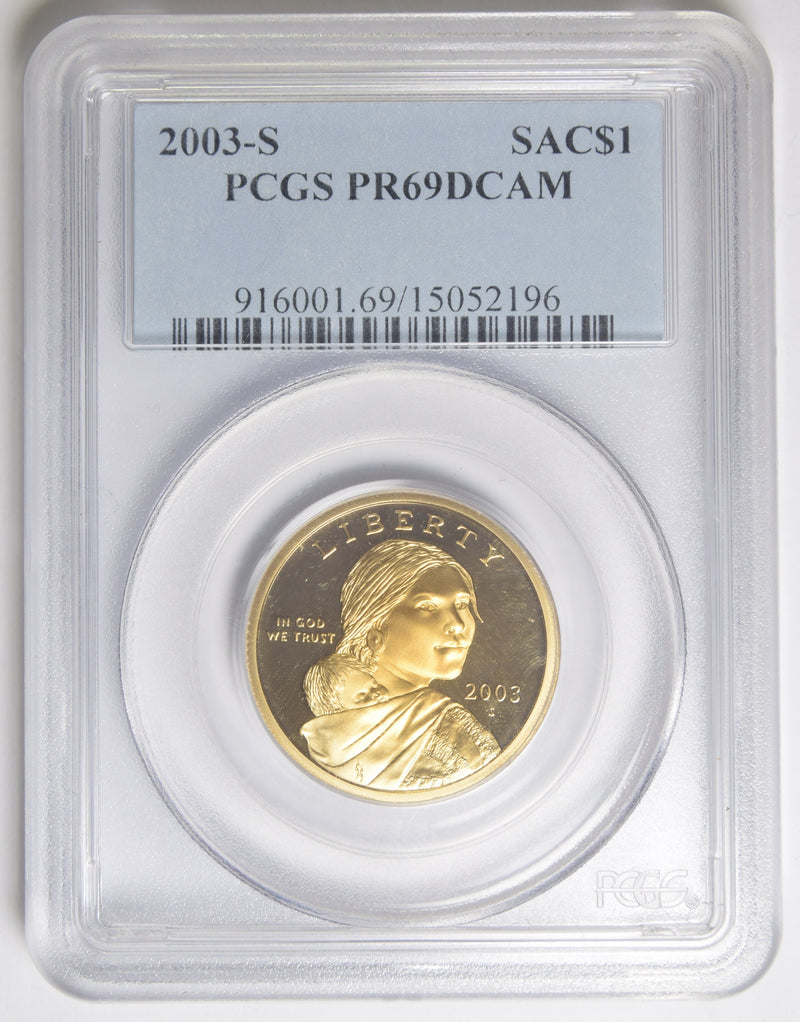 2003-S Sacagawea Dollar . . . . PCGS PR-69 Deep Cameo