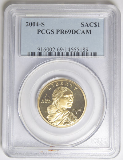 2004-S Sacagawea Dollar . . . . PCGS PR-69 Deep Cameo