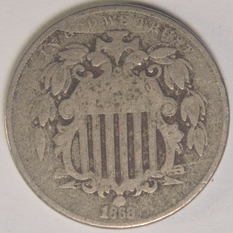 1868 Shield Nickel . . . . Very Good