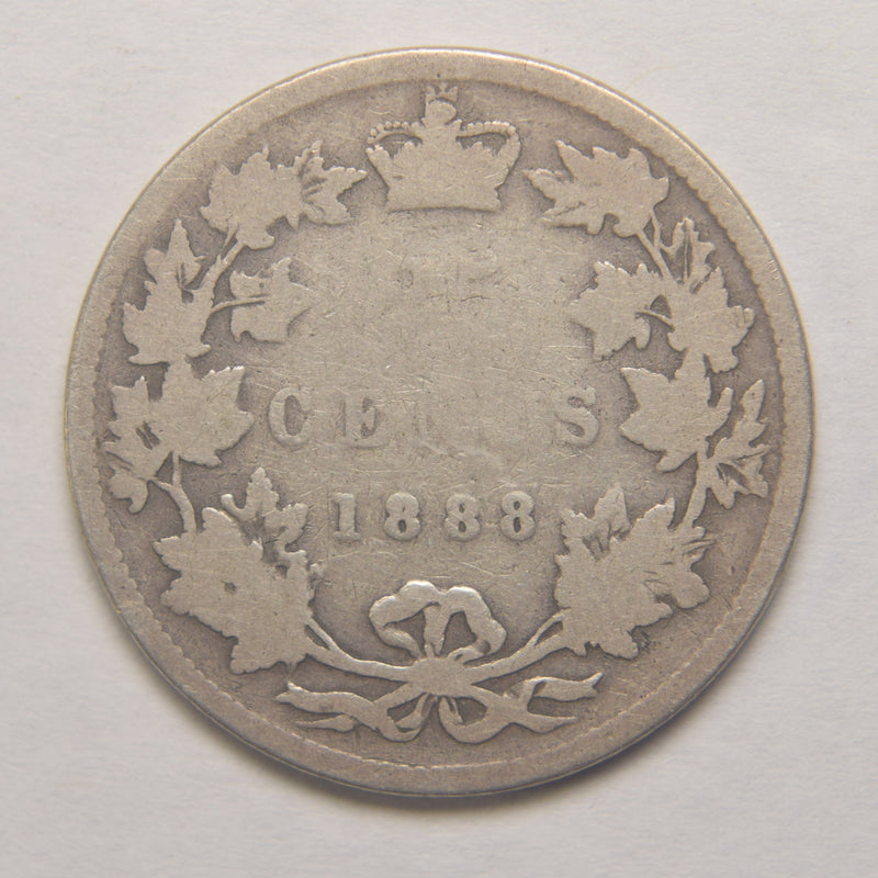 1888 Canadian Quarter . . . . AG/Good