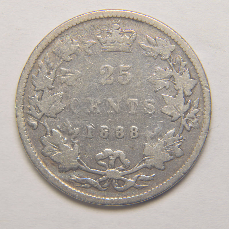 1888 Canadian Quarter . . . . Very Good