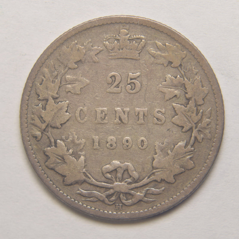 1890-H Canadian Quarter . . . . Fine