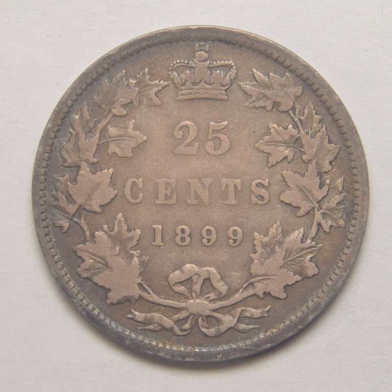 1899 Canadian Quarter . . . . Fine/VF