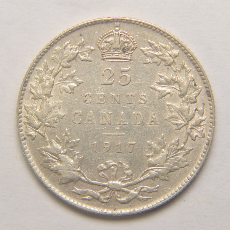 1917 Canadian Quarter . . . . Extremely Fine