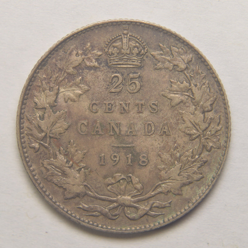 1918 Canadian Quarter . . . . Extremely Fine