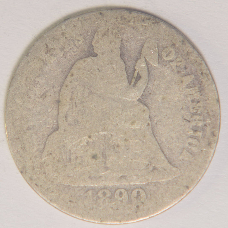 1890 Seated Liberty Dime . . . . About Good