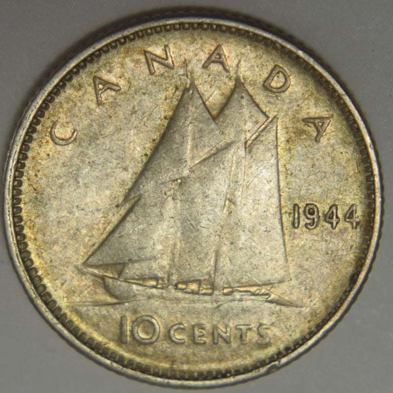 1944 Canadian 10 Cents . . . . Extremely Fine