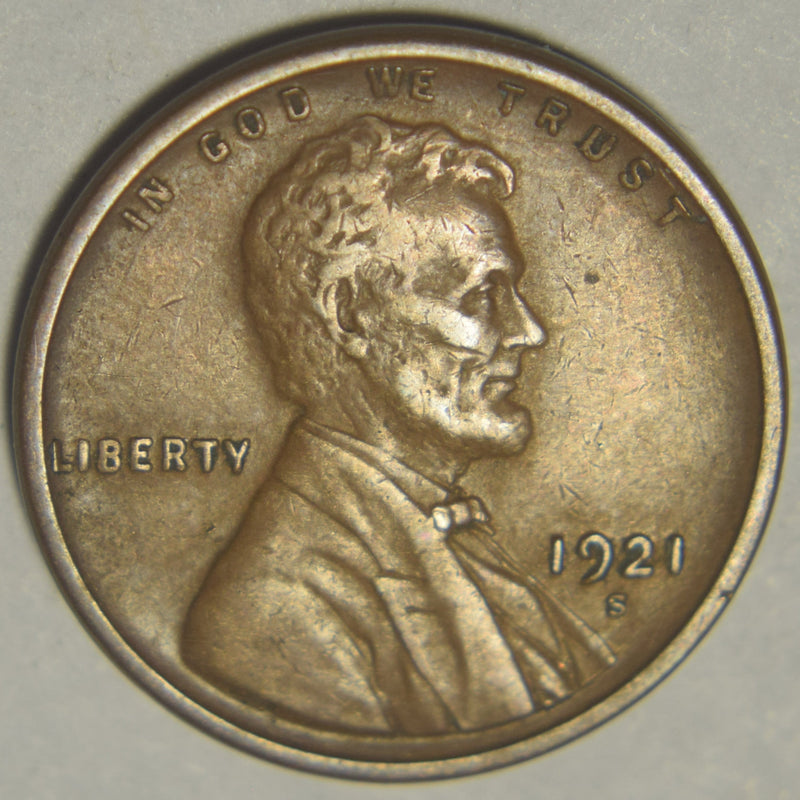 1921-S Lincoln Cent . . . . XF/AU