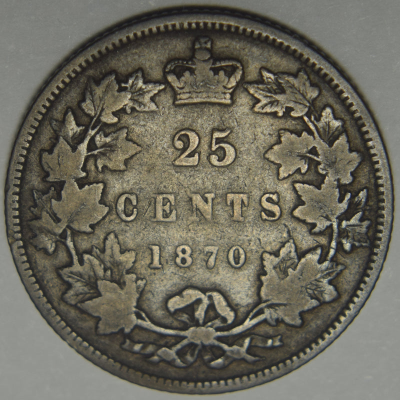 1870 Canadian Quarter . . . . VG/Fine
