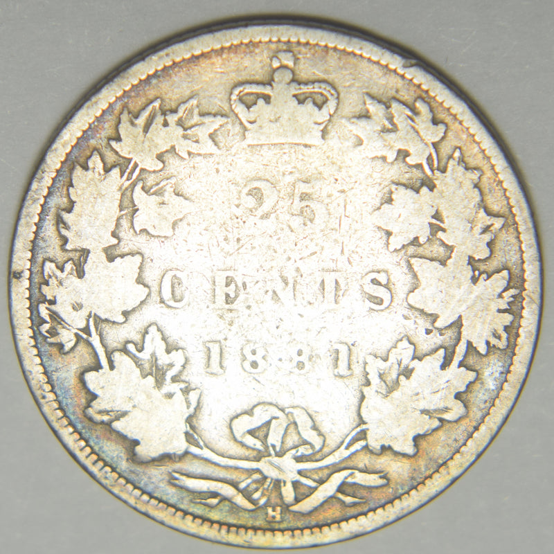 1881-H Canadian Quarter . . . . Very Good
