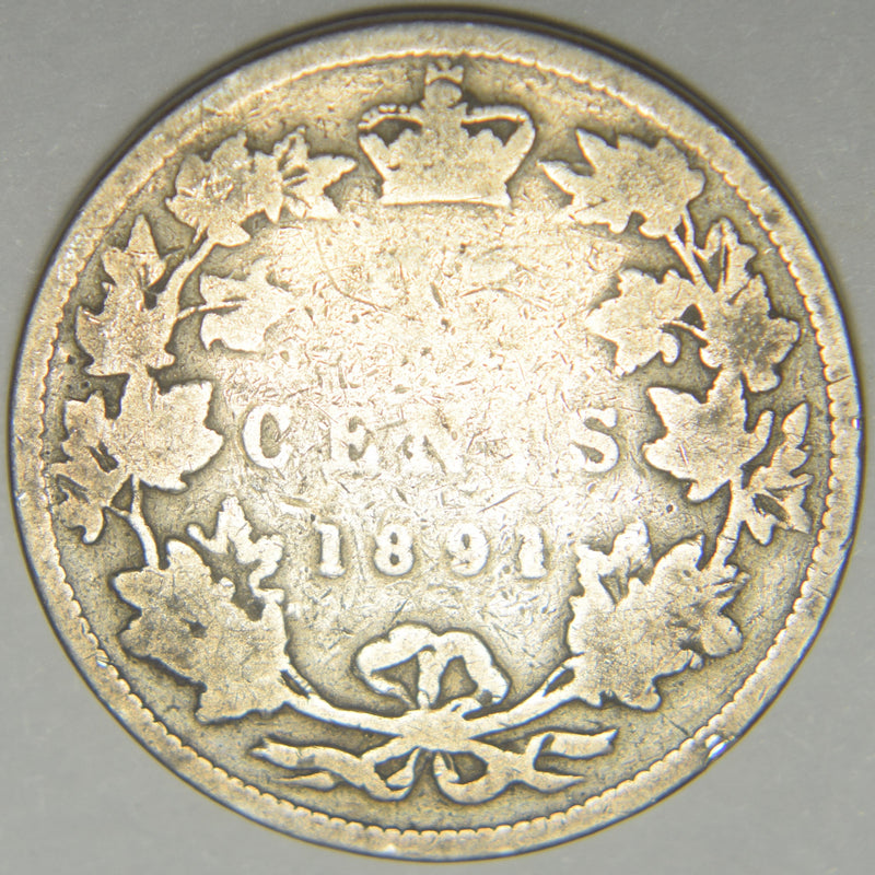 1891 Canadian Quarter . . . . Good/VG
